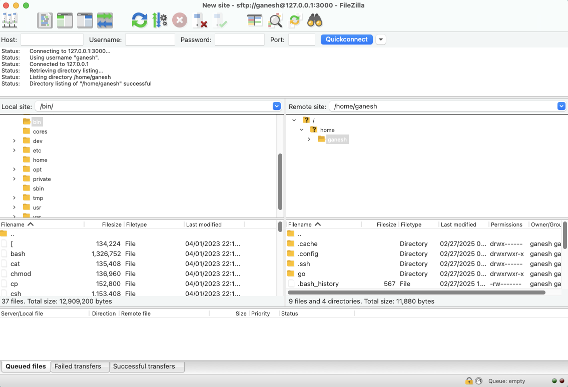 IoT Remote SSH and Secure File Transfer using Filezilla, PuTTY PSFTP, GUI based secure file transfer, drag-n-drop file transfer