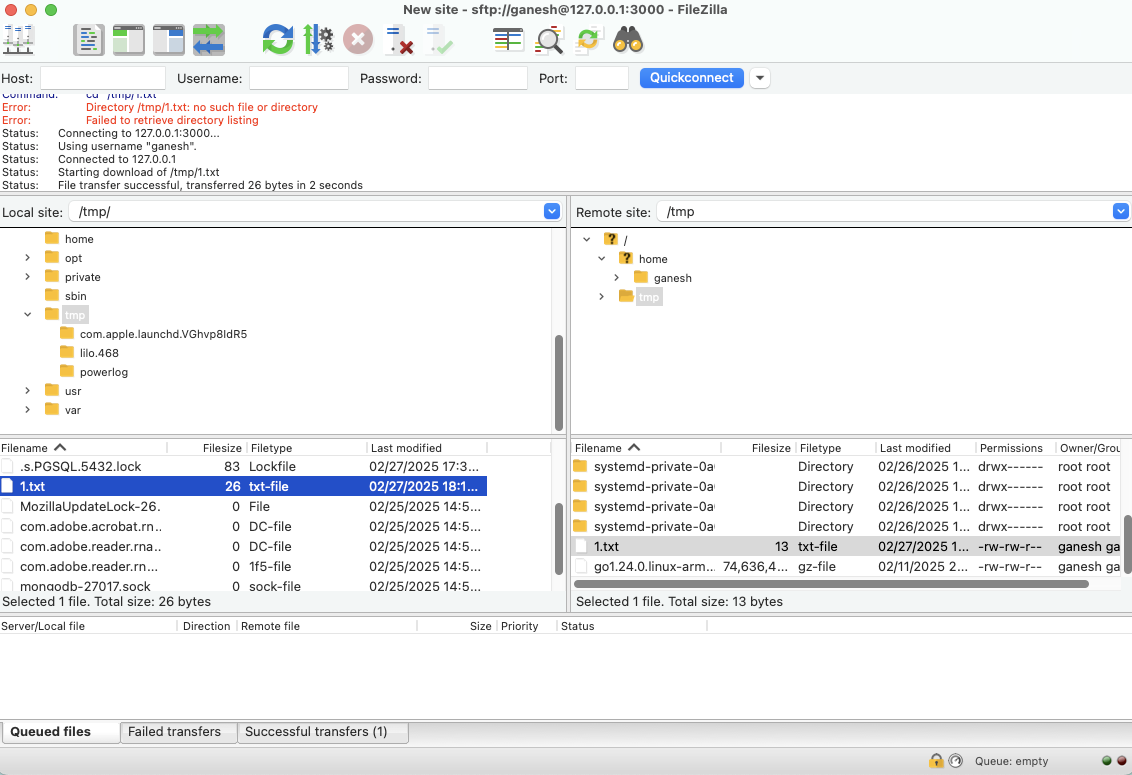 IoT Remote SSH and Secure File Transfer using Filezilla, PuTTY PSFTP, GUI based secure file transfer, drag-n-drop file transfer