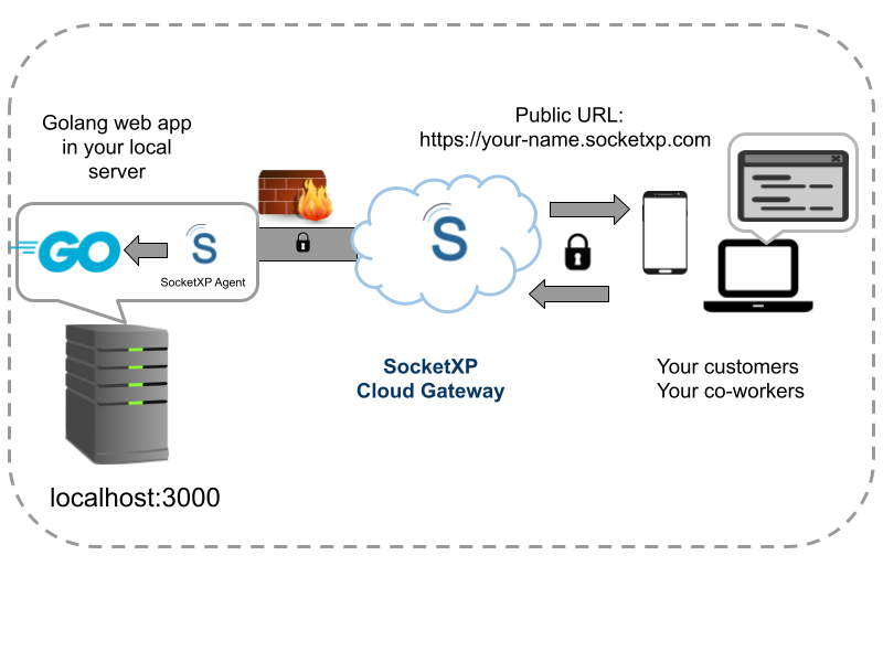 How to Remote Access Golang Web Server App from Internet
